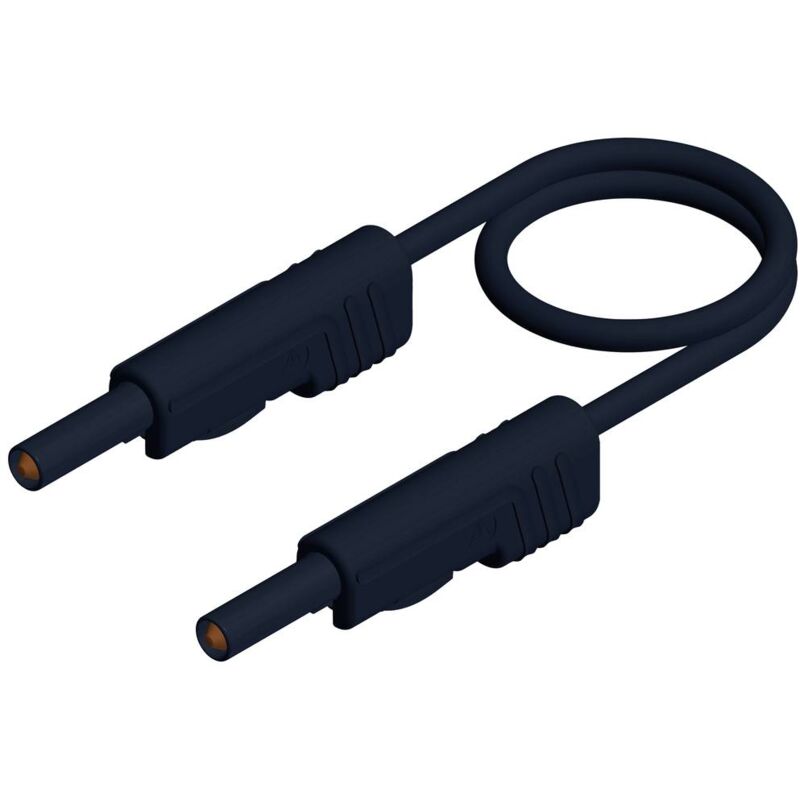 foto del prodotto sks hirschmann mlb 25 1 v sw cavo di misura spina a banana 4 mm spina a banana 4 mm 25.00 cm nero 1 pz.