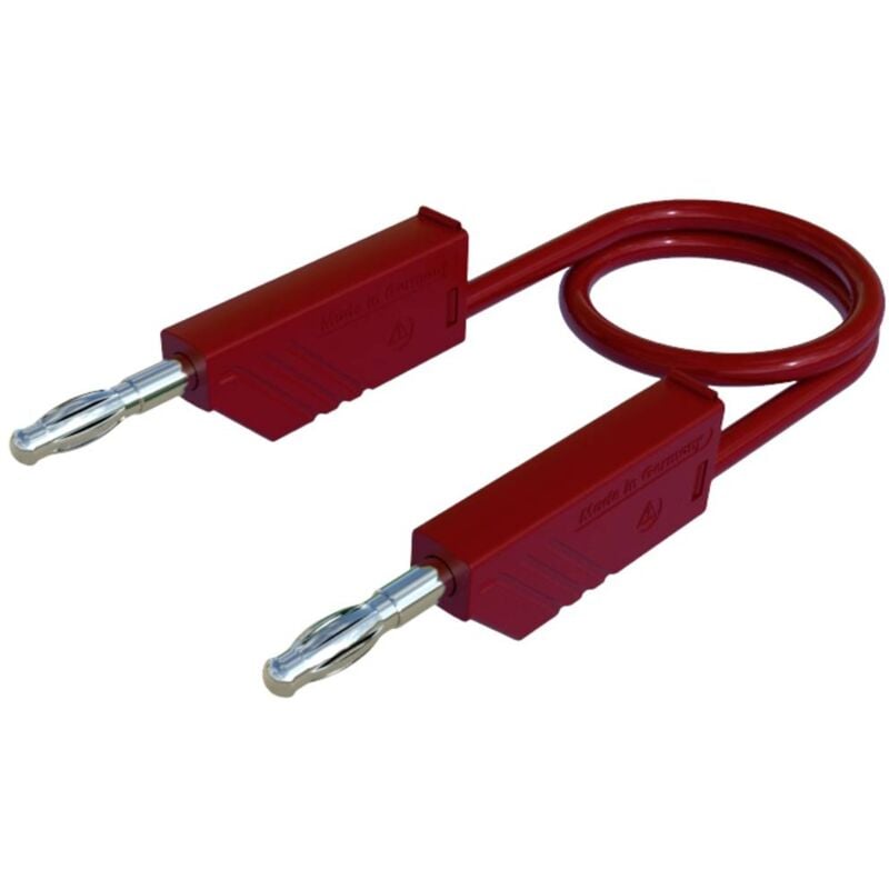 foto del prodotto sks hirschmann mln 25 2,5 rt cavo di misura spina a banana 4 mm spina a banana 4 mm 25.00 cm rosso 1 pz.