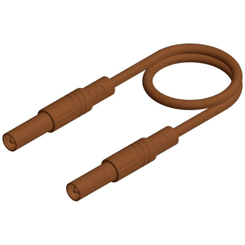 foto del prodotto sks hirschmann mls gg 200 2,5 puntali di sicurezza spina a banana 4 mm spina a banana 4 mm 2.00 m marrone 1 pz.