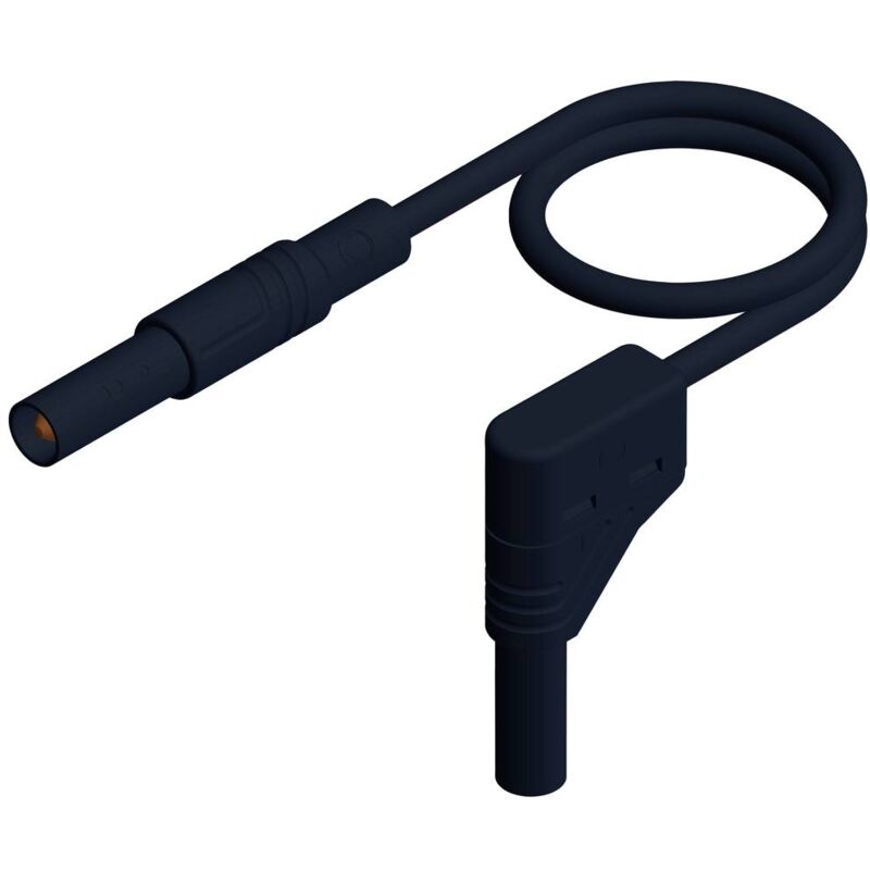immagine 0 del prodotto sks hirschmann mls sil wg 100 1 puntali di sicurezza spina a banana 4 mm spina a banana 4 mm 1.00 m nero 1 pz.