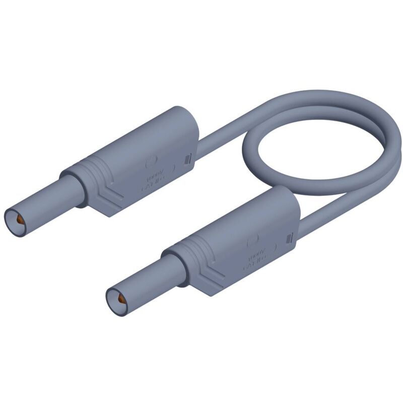 foto del prodotto sks hirschmann mls ws 100 2,5 puntali di sicurezza spina a banana 4 mm spina a banana 4 mm 1.00 m grigio 1 pz.