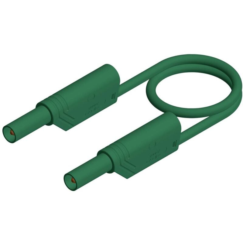 foto del prodotto sks hirschmann mls ws 200 2,5 gn puntali di sicurezza spina a banana 4 mm spina a banana 4 mm 2.00 m verde 1 pz.
