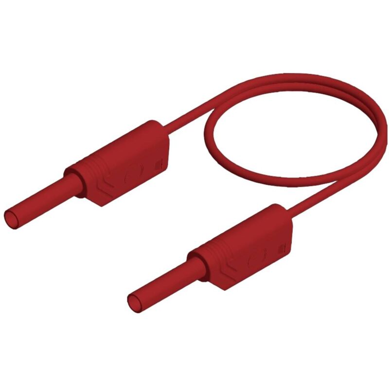 foto del prodotto sks hirschmann mvl s 25 1 au puntali di sicurezza spina a banana 2 mm spina a banana 2 mm 25.00 cm rosso 1 pz.