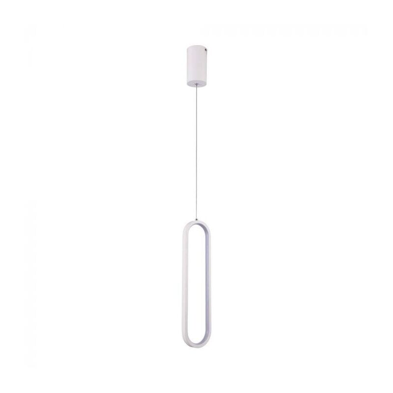 foto del prodotto sku10091 vt 7829 13w led lampadario led a sospensione 40cm 4000k corpo bianco