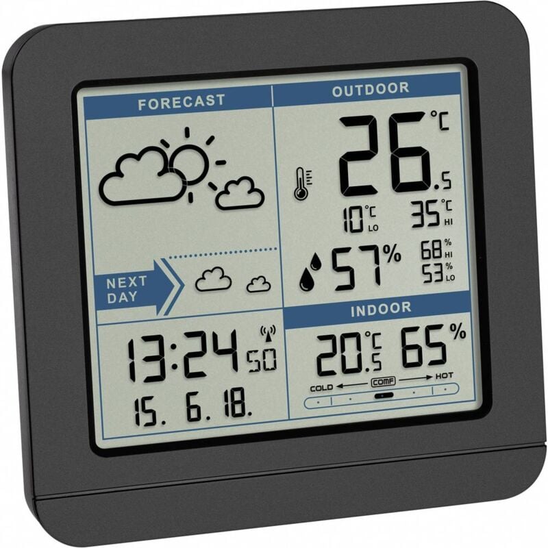 foto del prodotto sky 35.1152.01 stazione meteo digitale senza fili previsione per 2 giorni numero di sensori max. 1 pz. tfa dostmann