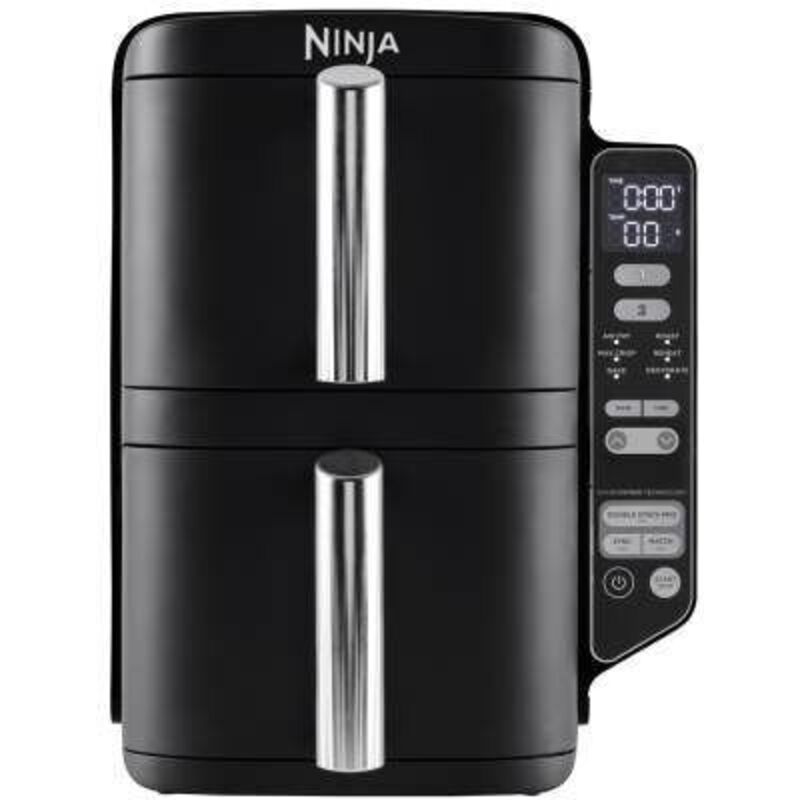 foto del prodotto sl300eu friggitrice doppia 7,6 l indipendente 2470 w friggitrice a basso contenuto di grassi nero ninja