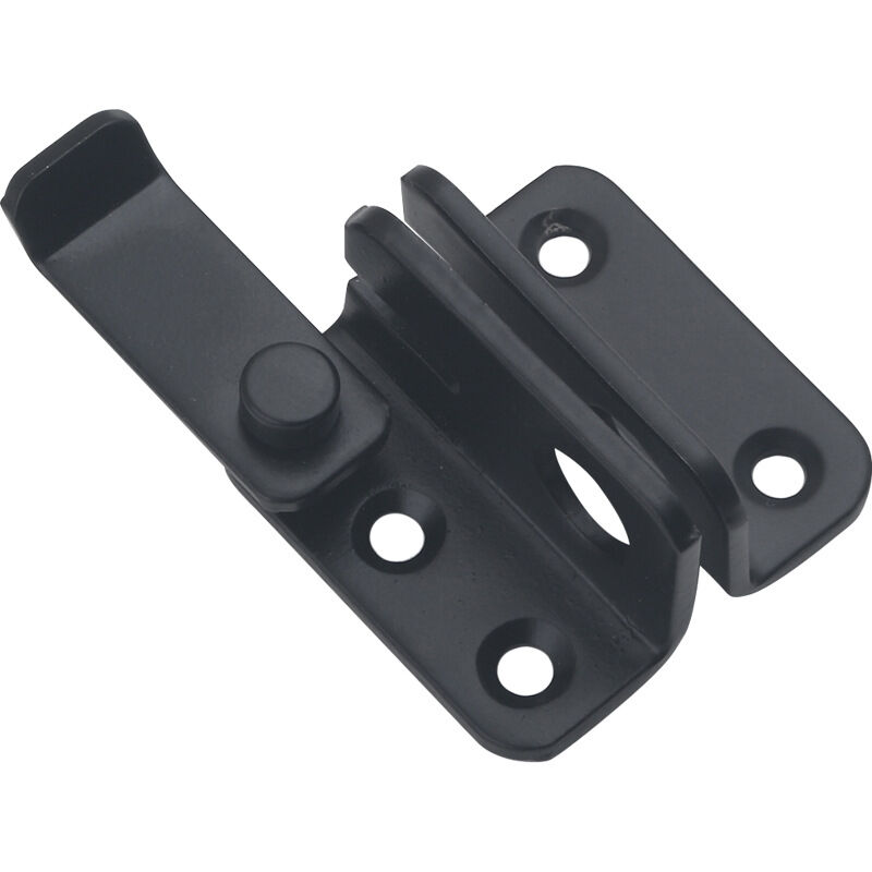 foto del prodotto sliding door lock padlock hasp door lock latch buckle lock anti theft hook, stainless steel matte black finish