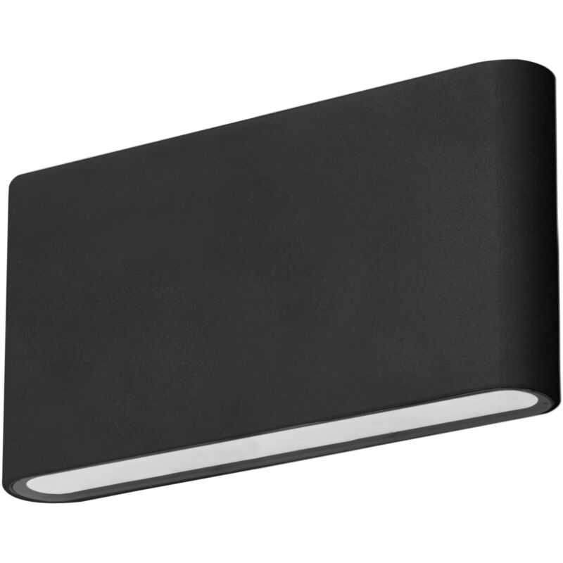 foto del prodotto slim aplique exterior led ip54 minimalista con luz c lida 3000k. color negro