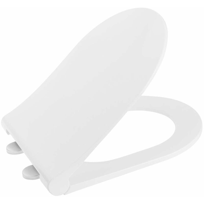 foto del prodotto slim copriwater, soft close, bianco cromo 100787 sapho