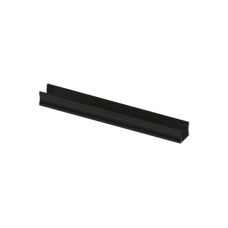 foto del prodotto slimline 15 mm anodizzato nero profilo led in alluminio 2 m