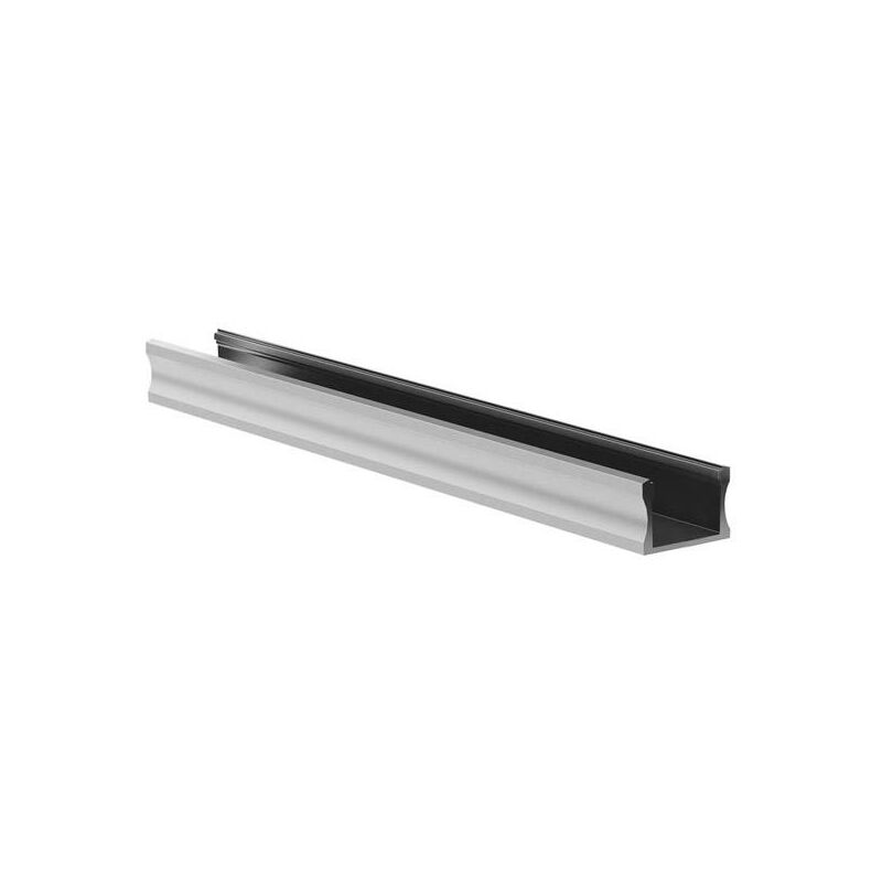 foto del prodotto slimline wide 15 mm profilo led in alluminio anodizzato argento 2 m