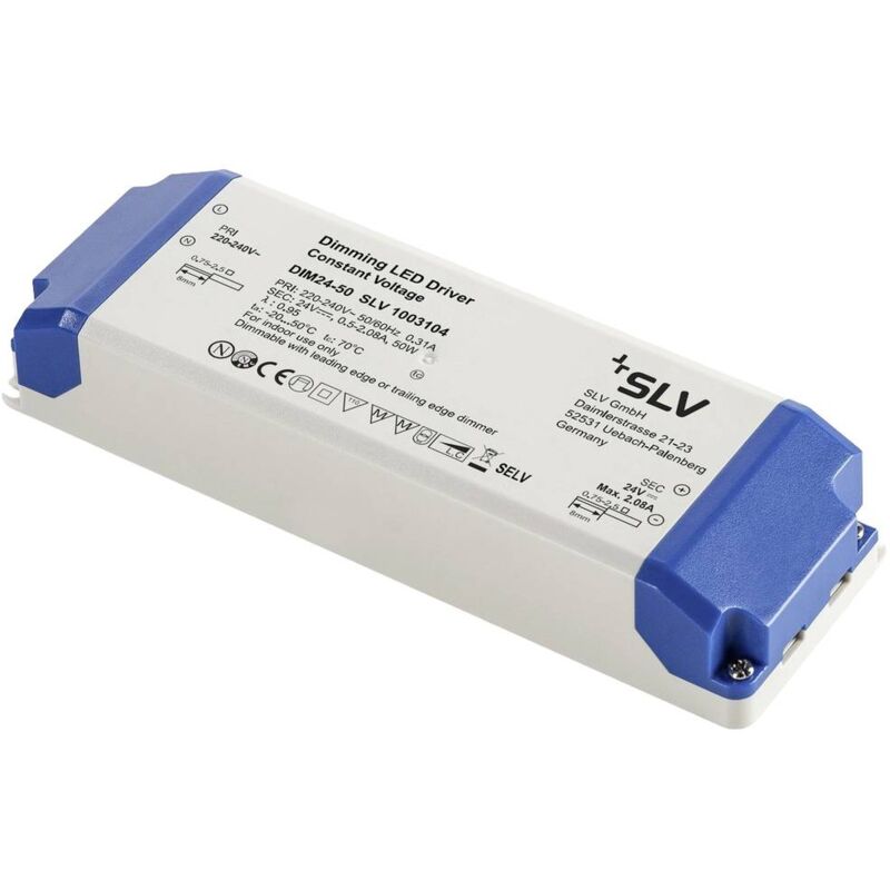 foto del prodotto slv 1003104 trasformatore per led 50 w 24 v dimmerabile 1 pz.