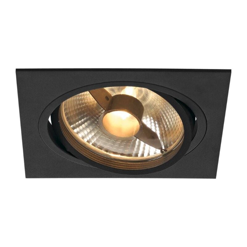 foto del prodotto slv incasso orientabile quadrato new tria 1 1xgu10 max 75w nero 113830