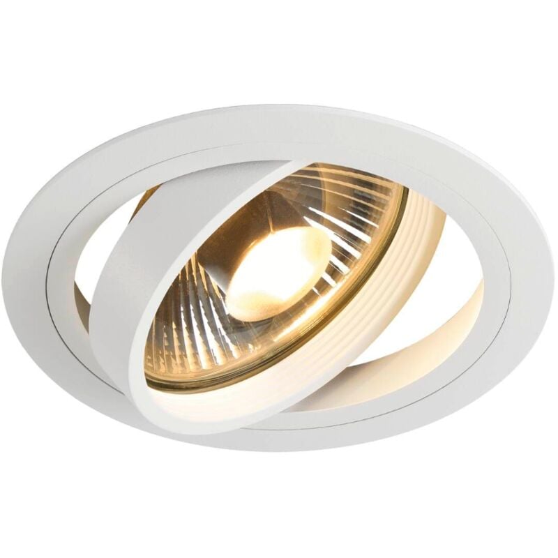 foto del prodotto slv incasso orientabile rotondo new tria 1 1xgu10 max 75w bianco 113540