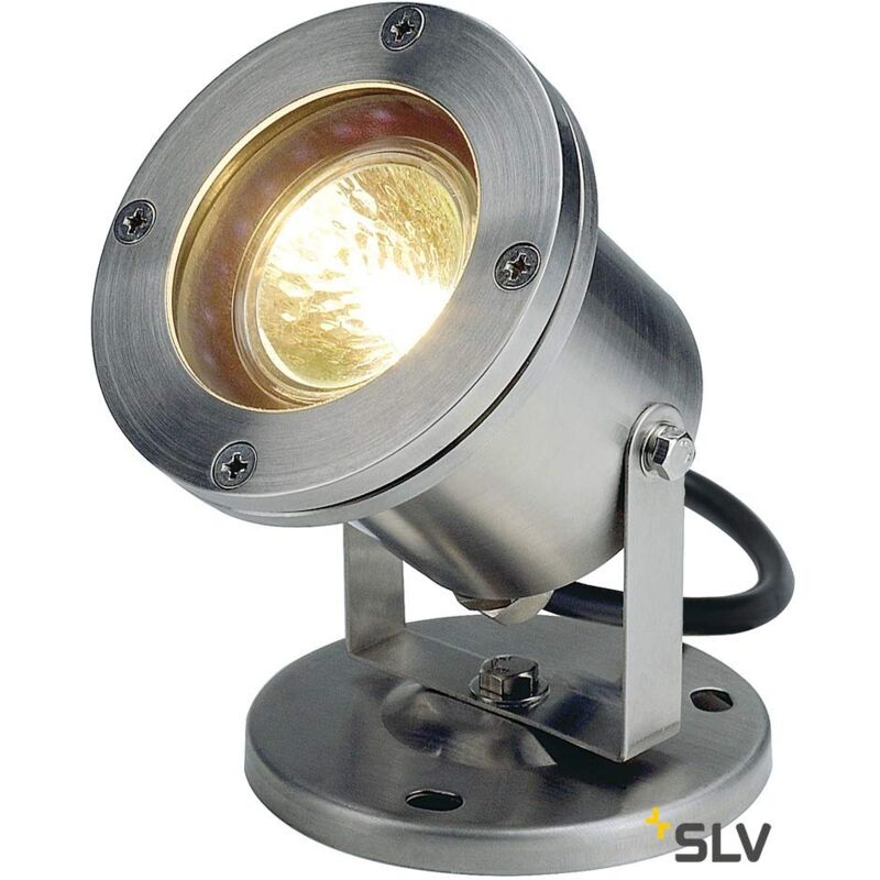 foto del prodotto slv nautilus faretto per esterni, qr c51, ip67, acciaio inox 304, gx5,3 max. 35w
