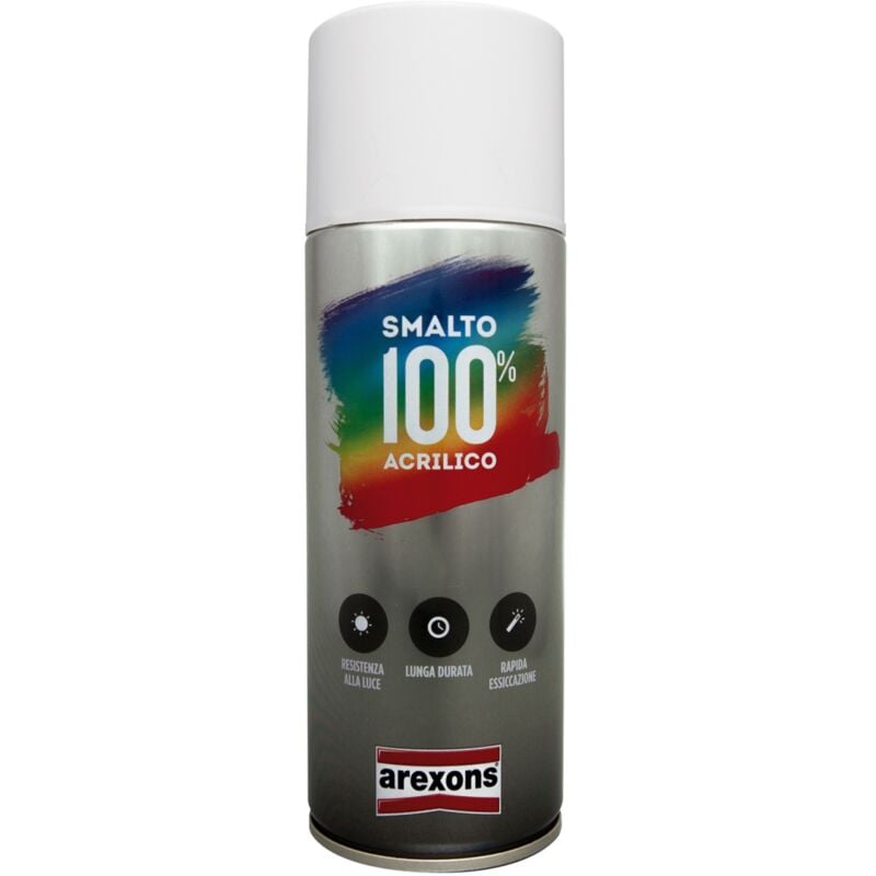 foto del prodotto smalto acrilico 400 ml spray nero lucido