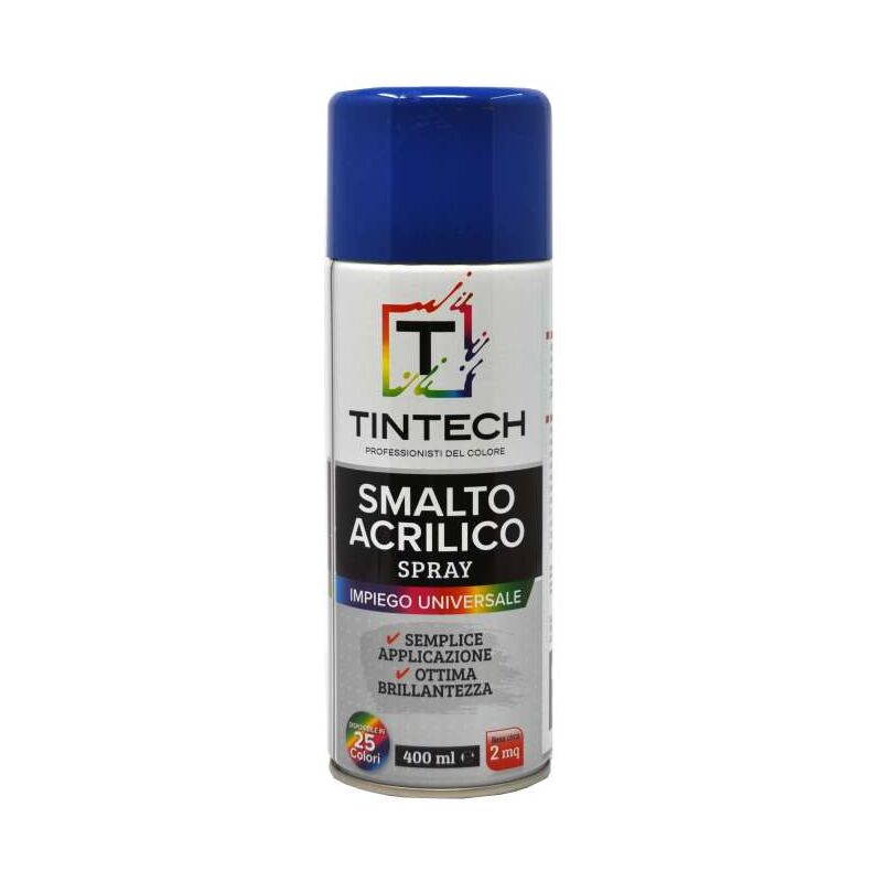 foto del prodotto smalto acrilico blu traffico 400 ml