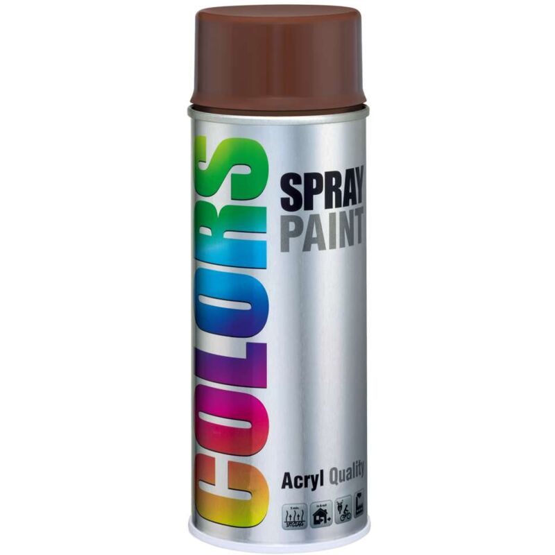 foto del prodotto smalto acrilico colors ral 8011 marrone noce 400 ml