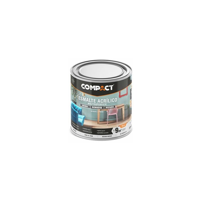 foto del prodotto smalto acrilico lucido 750ml nero