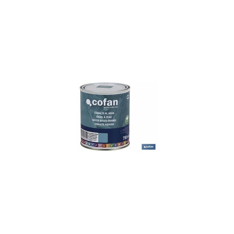 foto del prodotto smalto all acqua 750 ml blu turchese satinato