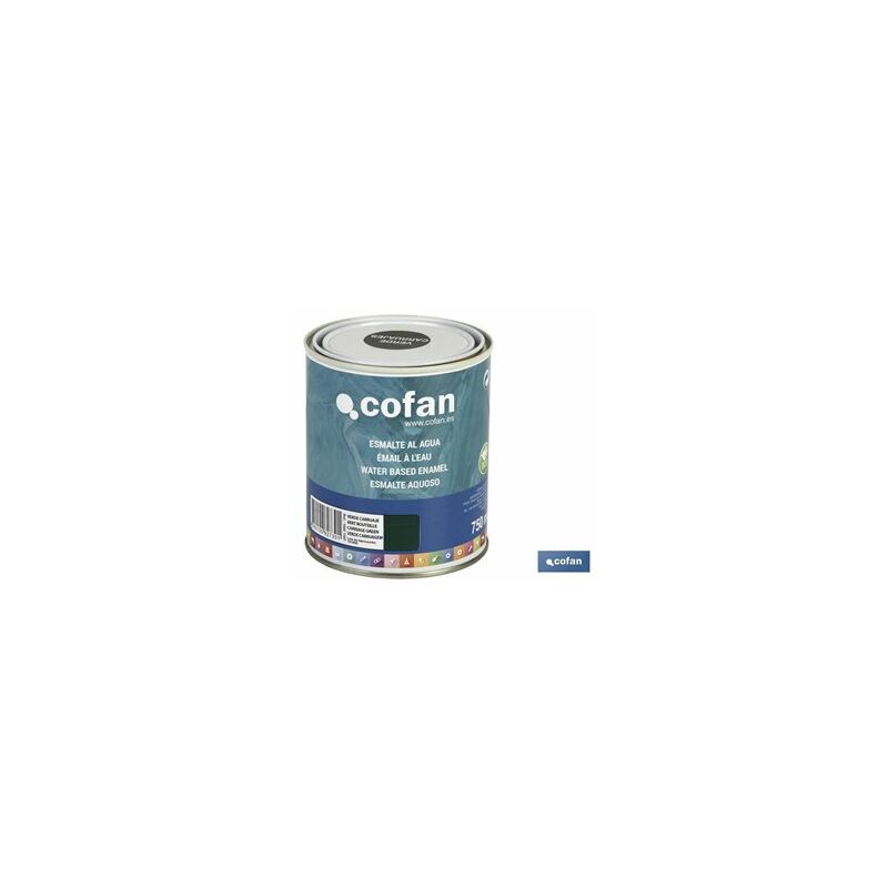 foto del prodotto smalto all acqua 750 ml carrozza verde lucido