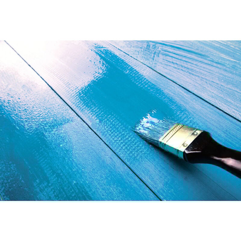 foto del prodotto smalto all'acqua 'super' ideal star 0,750 lt - blu opaco