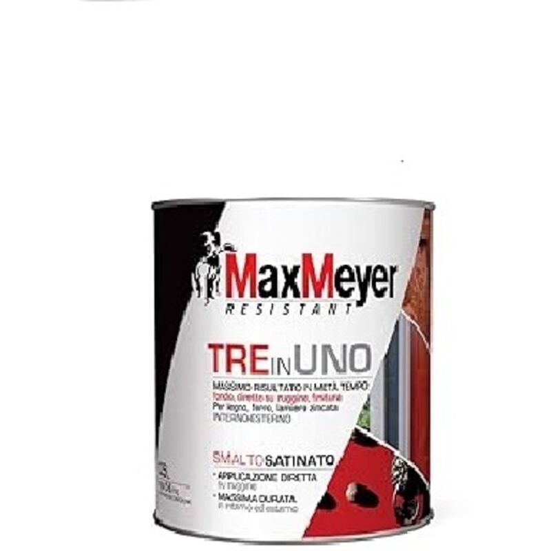 foto del prodotto smalto antiruggine 3 in1 verde scuro satinato 500ml max meyer