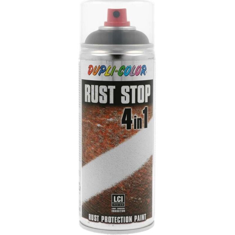 foto del prodotto smalto antiruggine ruststop ral 9005 nero profondo sat 400 ml