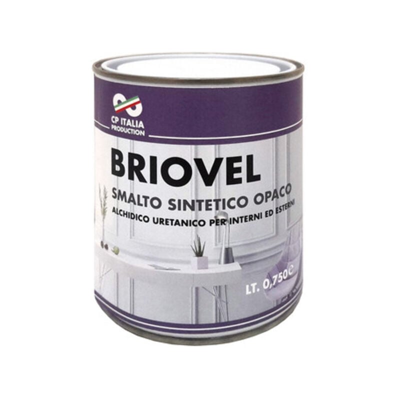 foto del prodotto smalto briovel lt.0,375 bianco satinato. prezzo per 1 pezzo.