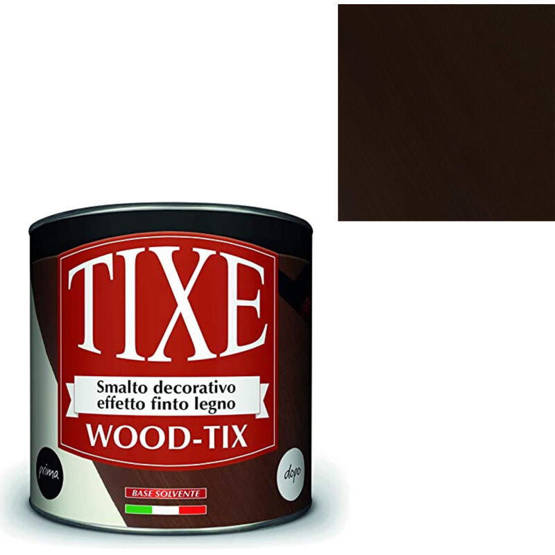 foto del prodotto smalto decorativo effetto legno 500 ml tixe wood tix nero