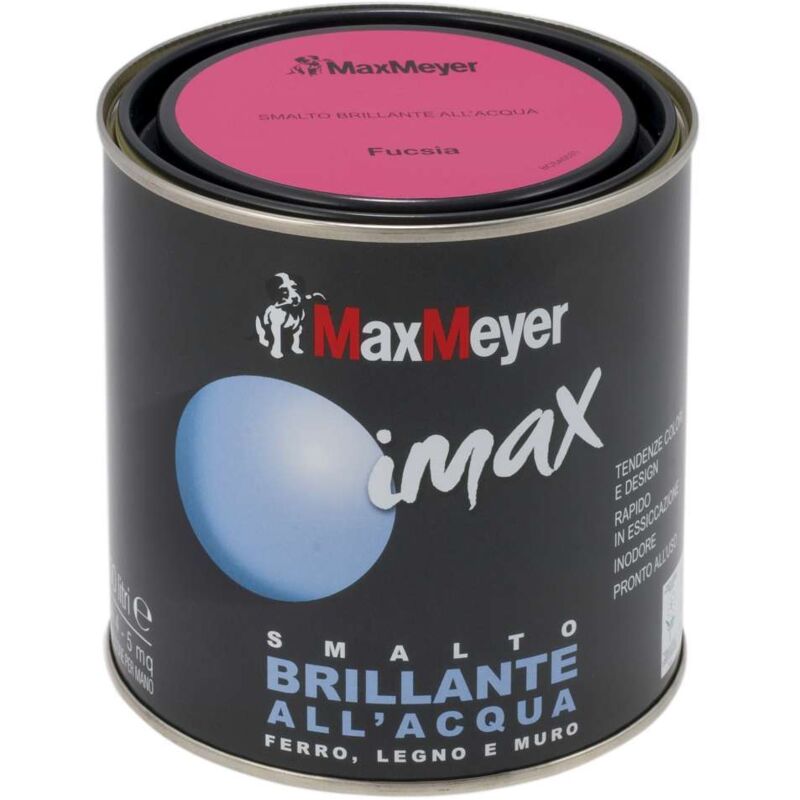 foto del prodotto smalto imax brillante classico nero max meyer 0.500 lt