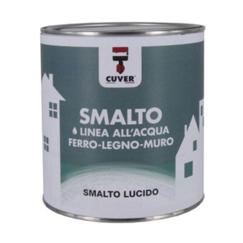 foto del prodotto smalto lucido allacqua cuver bianco lt.0,750. prezzo per 1 pezzo.