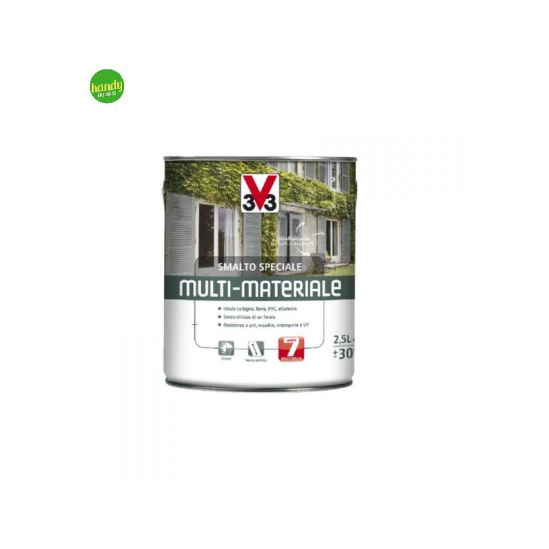 foto del prodotto smalto multimateriale v33 4 in 1 lt 0,50 verde