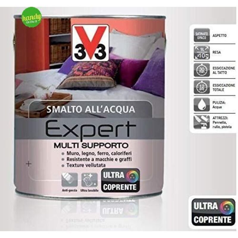foto del prodotto smalto multisupporto v33 expert lt 0,125 bianco ghiaccio