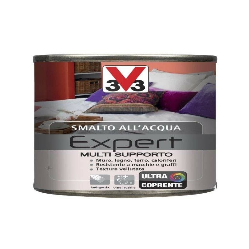 foto del prodotto smalto multisupporto v33 expert lt 0,125 nero opaco