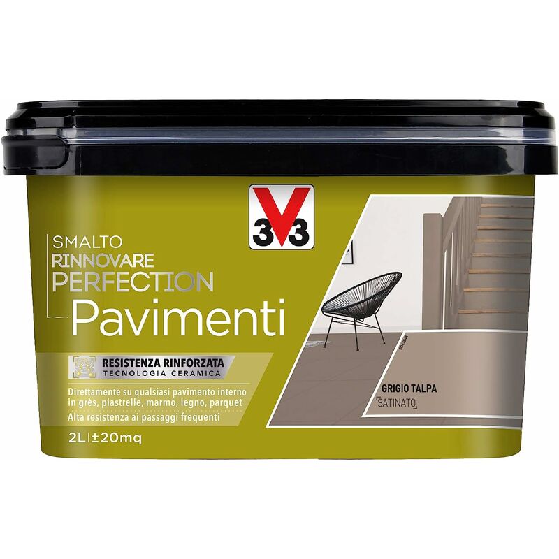 foto del prodotto smalto rinnovare perfection pavimenti grigio talpa 2lt