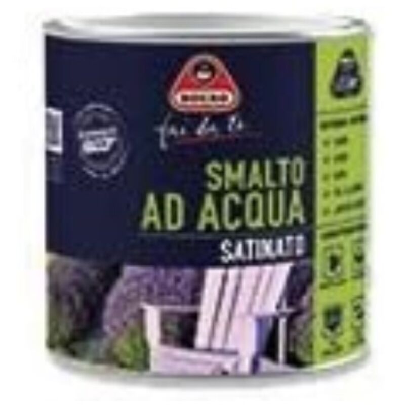foto del prodotto smalto satinato ad acqua nero 500ml boero