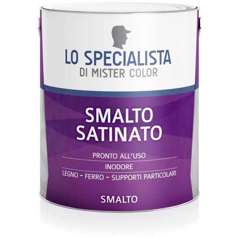 foto del prodotto smalto satinato bianco 2 l lo specialista