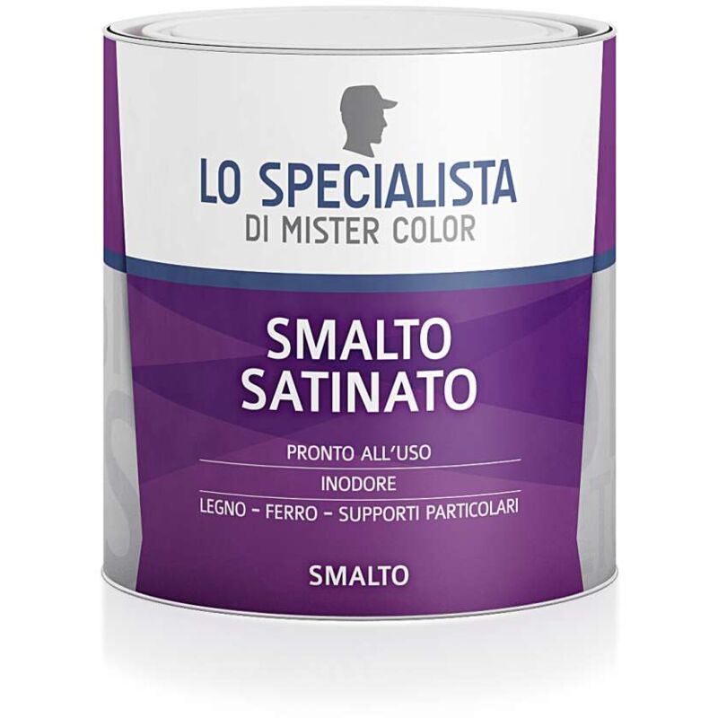 foto del prodotto smalto satinato grigio 0,5 l lo specialista