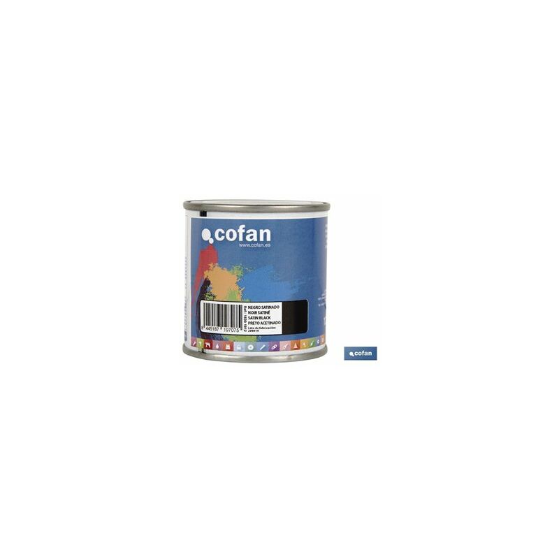 foto del prodotto smalto sintetico 125 ml nero satinato