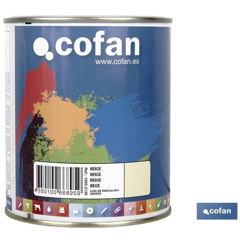 foto del prodotto smalto sintetico (750 ml) colore beige