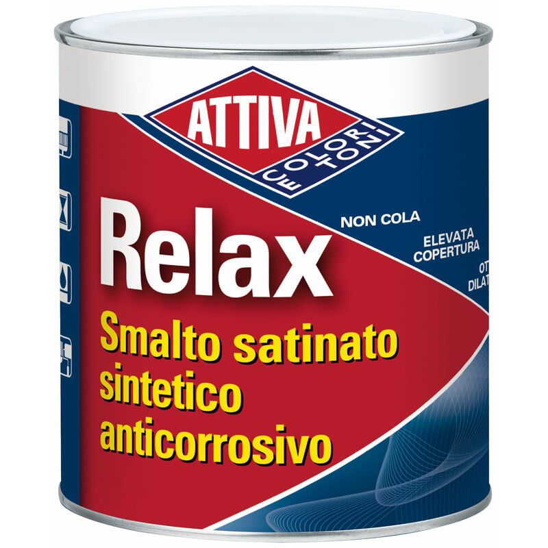 foto del prodotto smalto sintetico satinato relax bianco lt.0,75
