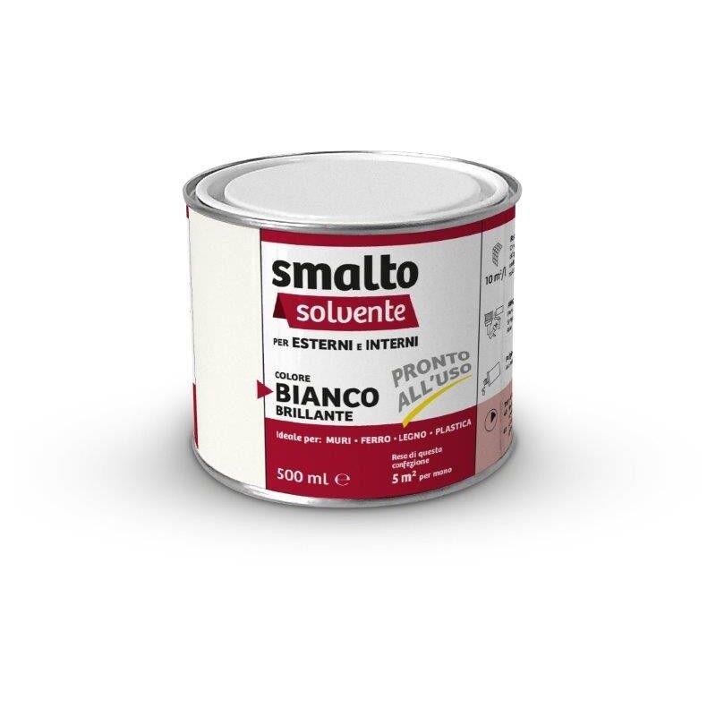 foto del prodotto smalto solvente pp bianco lt 0,5
