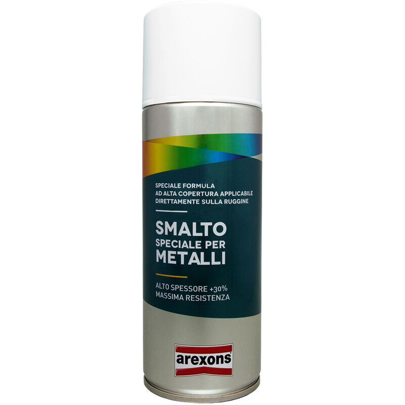foto del prodotto smalto speciale per metalli 400 ml arexons bianco grigio ral9002