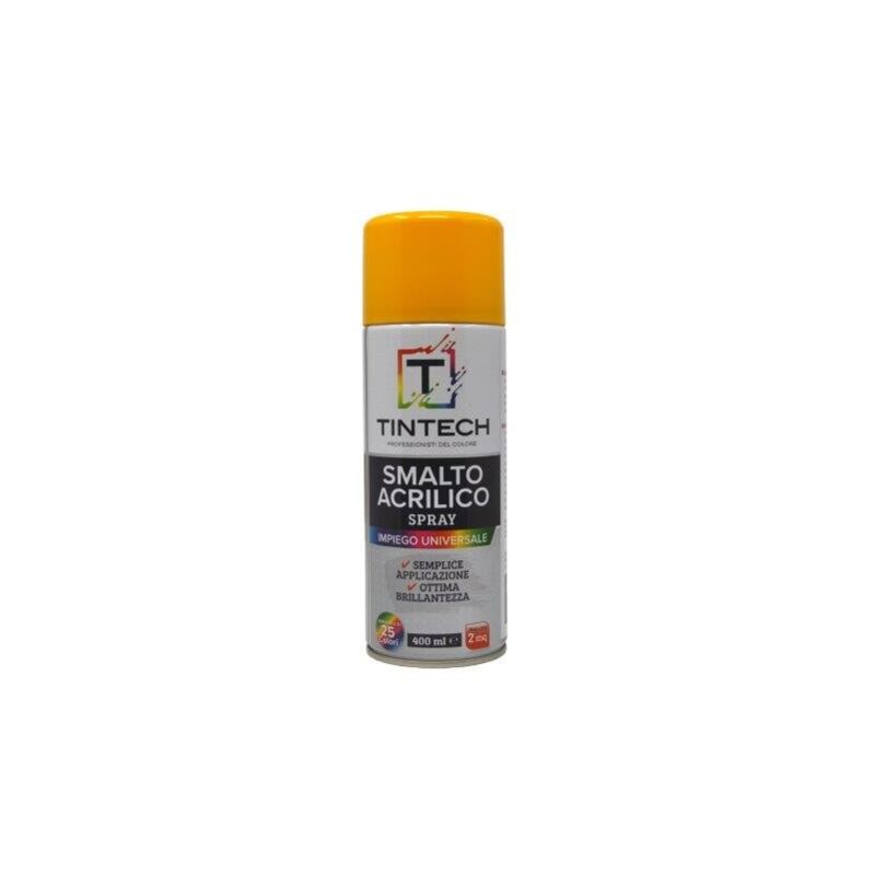 foto del prodotto smalto spray 400ml giallo segnaletica tintech