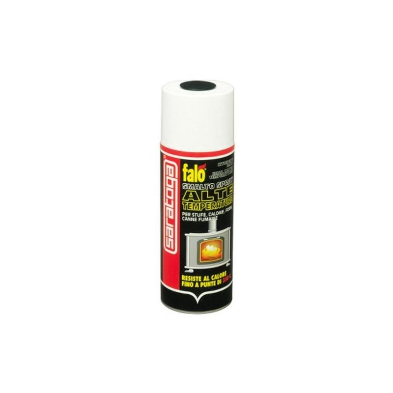 foto del prodotto smalto spray falo alte temperature nero saratoga 400ml