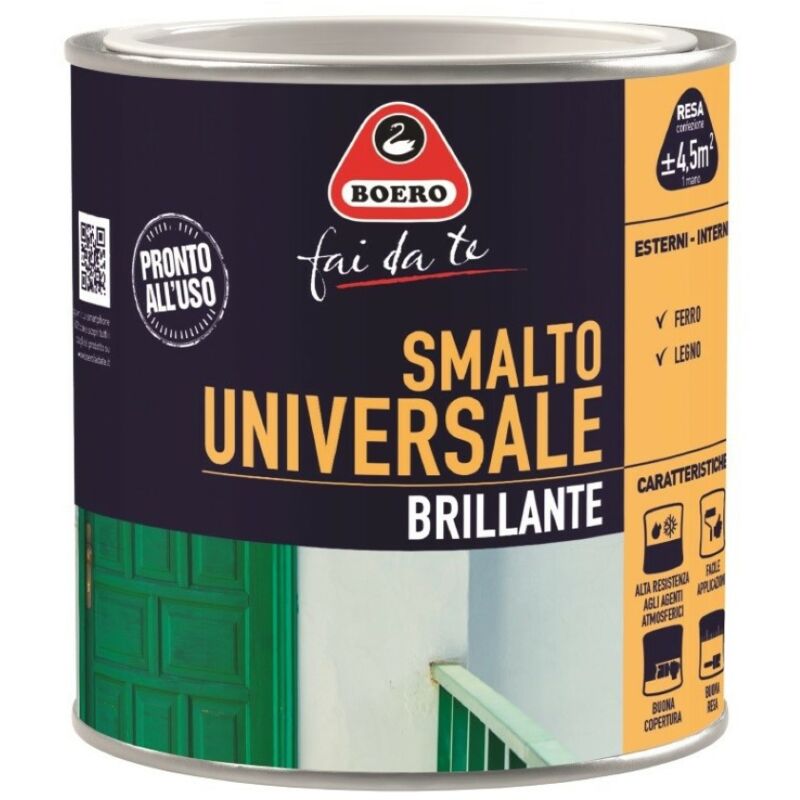 foto del prodotto smalto universale nero 0,50lt boero