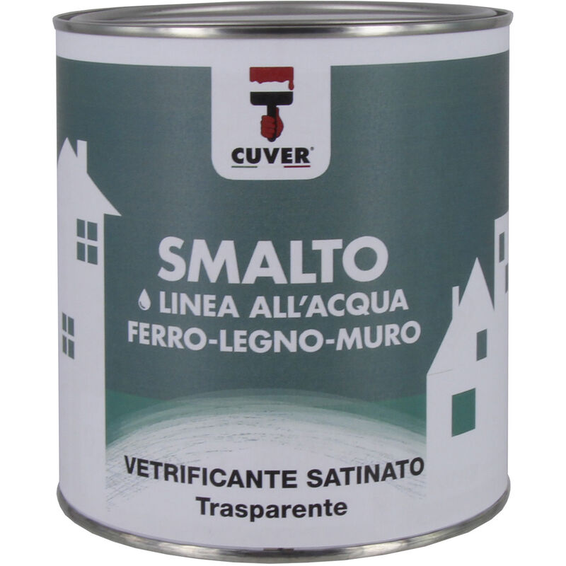 foto del prodotto smalto vetrificante cuver trasp. satinato lt.0,750