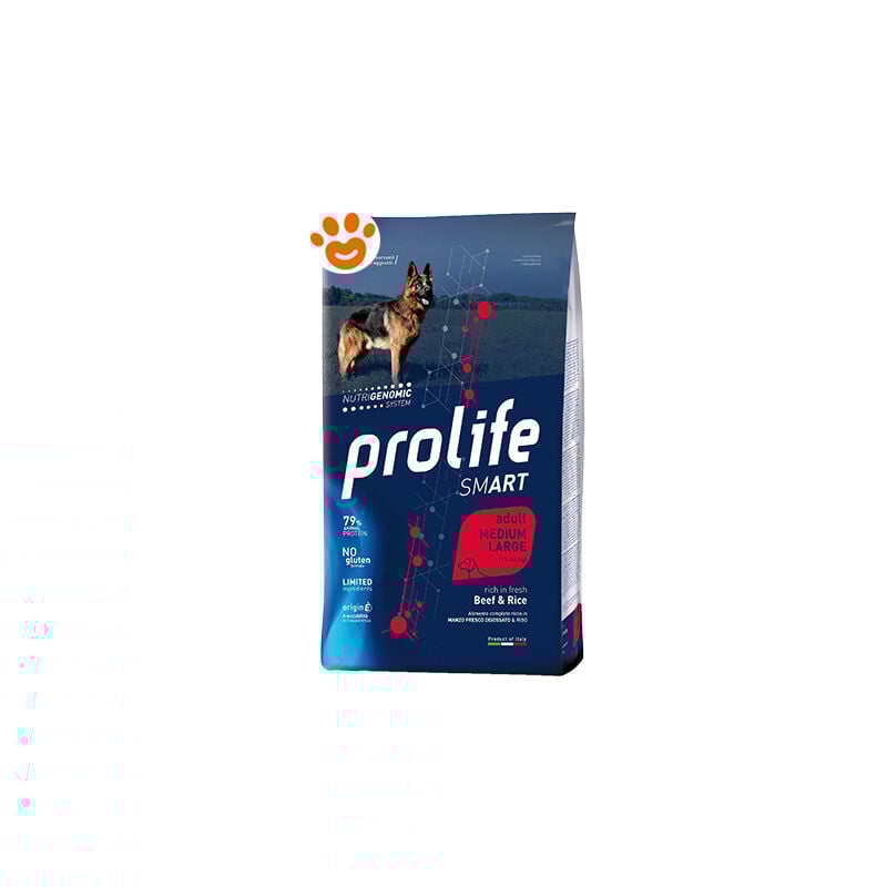 foto del prodotto smart adult medium large 11-44 kg con manzo e riso per - prolife