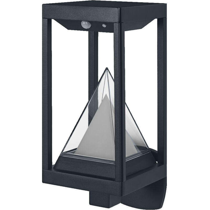 foto del prodotto smart alps applique solare da esterno bluetooth con sensore, luce bianca calda 3000k e colorata, senza alimentazione, fino a 2,5 ore al 100 di